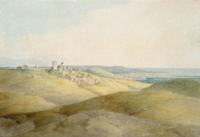 Pough Hill ، بالقرب من Bude ، Cornwall (قلم وحبر ومرحاض على ورق) بواسطة فرانسيس تاون