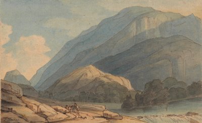 المدخل إلى بوروديل ، حوالي عام 1786 (ألوان مائية مع قلم وحبر على ورق) بواسطة فرانسيس تاون