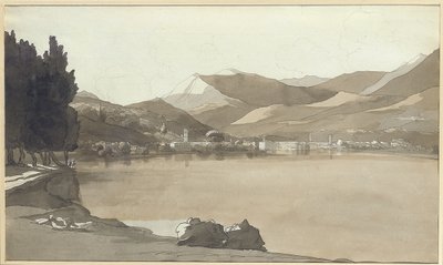 مدينة لوغانو ، سويسرا ، 1781 بواسطة فرانسيس تاون