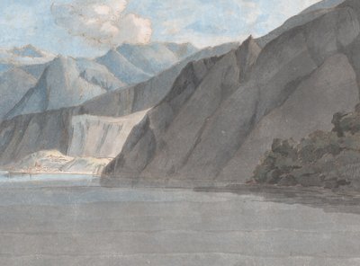 منظر لبحيرة كومو مع مونتي ليوني ، 27 أغسطس ، 1781. بواسطة فرانسيس تاون