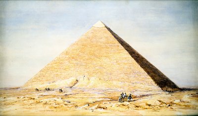 هرم خوفو الأكبر بالجيزة ، مصر ، الأسرة الرابعة ، المملكة القديمة ، القرن 26 ق.م 1831 بواسطة فرانسيس فيفيان إياجو أرونديل