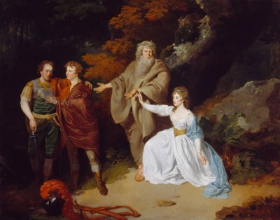 مشهد من العاصفة شكسبير، 1787 بواسطة فرانسيس ويتلي
