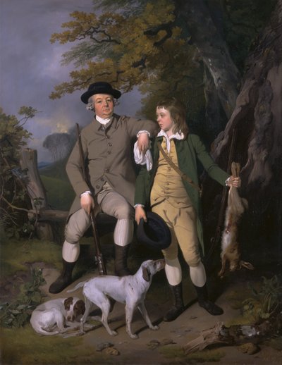 صورة لرجل رياضي مع ابنه ، 1779. بواسطة فرانسيس ويتلي