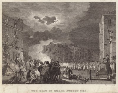 أعمال شغب في شارع برود عام 1780 بواسطة فرانسيس ويتلي