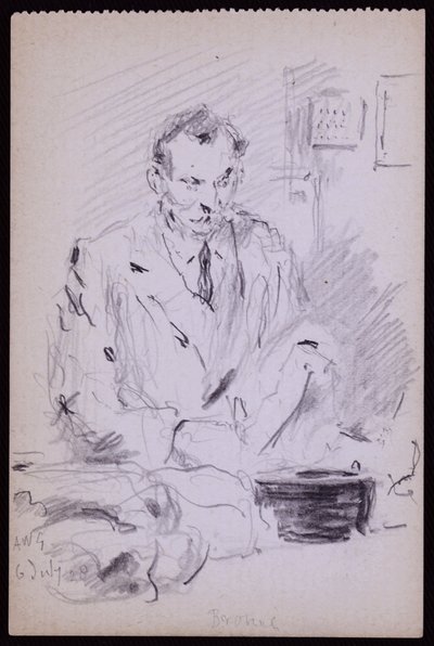 صورة جيلبرت؟ بايز ، ج. 1928 (قلم رصاص على ورق) بواسطة فرانسيس ويلفريد لوسون