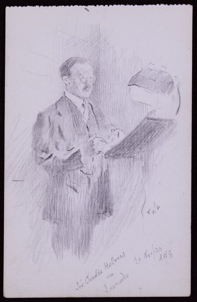 Portrait of Sir Charles Holmes بواسطة فرانسيس ويلفريد لوسون