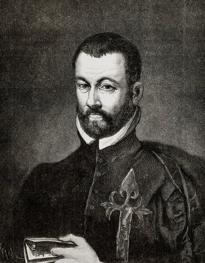 صورة لبينيتو أرياس مونتانو (1527-1598) ، عالم إنساني ولاهوتي إسباني ، بناءً على لوحة لفرانسيسكو باتشيكو بواسطة فرانسيسكو (بعد) باتشيكو