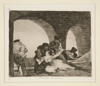 Amarga presencia (من المر حتى الحاضر) ، رر. 13 من كوارث الحرب بواسطة Francisco de Goya