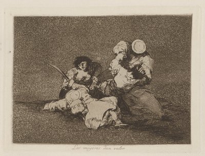 النساء يعطون الشجاعة (النساء يعطون الشجاعة) ، رر. 4 من سلسلة كوارث الحرب بواسطة فرانسيسكو دي جويا