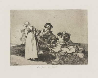 الأسوأ يسأل. (الأسوأ هو البداية) ، رر. 55 من سلسلة كوارث الحرب بواسطة فرانسيسكو دي جويا