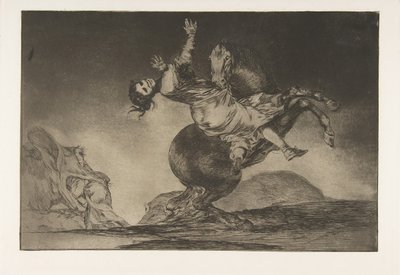 اللوحة 10 من التباينات: خاطف الحصان ، كاليفورنيا. 1816-23 نشر 1864. بواسطة فرانسيسكو دي جويا