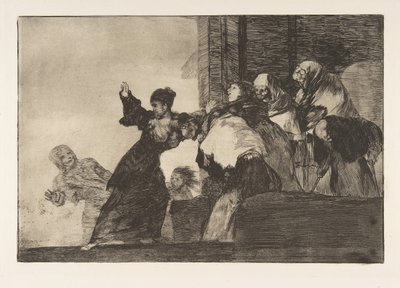 اللوحة 11 من التباينات: الحماقة السيئة ، كاليفورنيا. 1816-23 نشر 1864. بواسطة فرانسيسكو دي جويا
