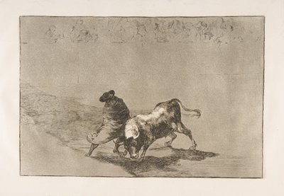 اللوحة 14 من تاوروموكيا: طالب فالسيس الماهر ، ملفوف في رأسه ... ، 1816. بواسطة فرانسيسكو دي جويا