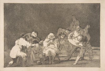 اللوحة 17 من "المتباينون": الولاء ، كاليفورنيا. 1816-23 الطباعة الخاصة حوالي 1854. بواسطة فرانسيسكو دي جويا