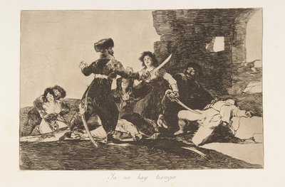 اللوحة 19 من 'كوارث الحرب' Los Desastres de la Guerra: 'هناك ... ، تم نشر 1810 عام 1863. بواسطة فرانسيسكو دي جويا