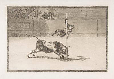 اللوحة 20 من تاوروموكيا: خفة الحركة وجرأة خوانيتو أبينياني في [الحلقة] ... ، 1816. بواسطة فرانسيسكو دي جويا