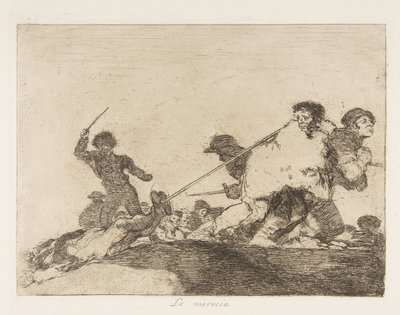 اللوحة 29 من كوارث الحرب Los Desastres de la Guerra :: He ...، 1810 نشرت عام 1863. بواسطة فرانسيسكو دي جويا