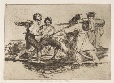 اللوحة 2 من كوارث الحرب Los Desastres de la Guerra: Rightl ...، 1810 نشرت عام 1863. بواسطة فرانسيسكو دي جويا