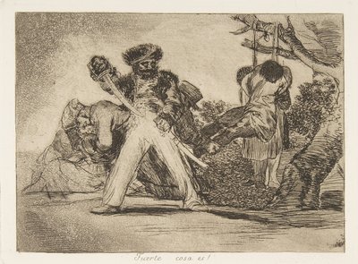 اللوحة 31 من كوارث الحرب Los Desastres de la Guerra: That ...، 1810 نشرت عام 1863. بواسطة فرانسيسكو دي جويا