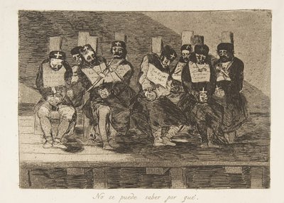 اللوحة 35 من كوارث الحرب Los Desastres de La Guerra: One C ...، 1810 نشرت عام 1863. بواسطة فرانسيسكو دي جويا