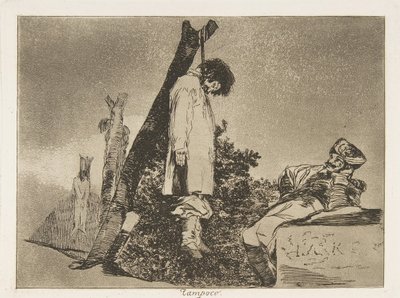 اللوحة 36 من "كوارث الحرب" Los Desastres de La Guerra: "ليس [... ، 1810 نُشر عام 1863. بواسطة فرانسيسكو دي جويا