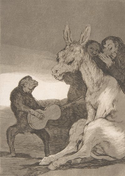 اللوحة 38 من 'Los Caprichos': برافو! برابيسيمو !، 1799. ، 1799. بواسطة فرانسيسكو دي جويا