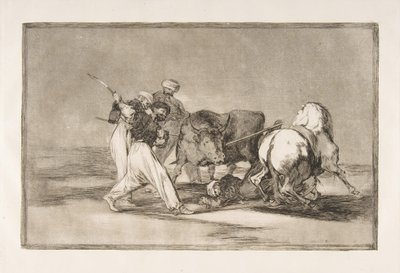 اللوحة 3 من Tauromaquia: استقر المغاربة في إسبانيا ، متخلين عن خرافات th ... ، 1816. بواسطة فرانسيسكو دي جويا