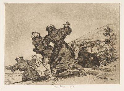 اللوحة 43 من "كوارث الحرب" كوارث الحرب: "هذا ... ، نُشر عام 1810 عام 1863. بواسطة فرانسيسكو دي جويا