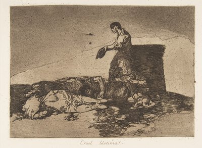 اللوحة 48 من 'كوارث الحرب' Los Desastres de la Guerra: 'Cr ... ، 1811-12 تم نشرها عام 1863. بواسطة فرانسيسكو دي جويا