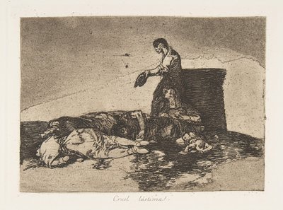 اللوحة 48 من 'كوارث الحرب' Los Desastres de la Guerra: 'Cr ... ، 1811-12 تم نشرها عام 1863. بواسطة فرانسيسكو دي جويا