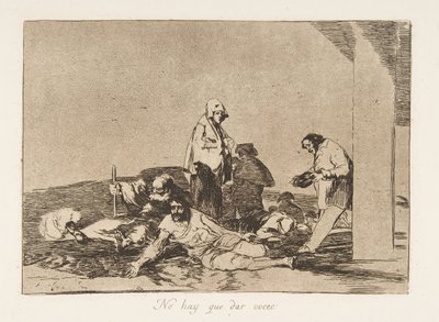 اللوحة 58 من كوارث الحرب Los Desastres de la Guerra: It ...، 1811-12 نشرت عام 1863. بواسطة فرانسيسكو دي جويا