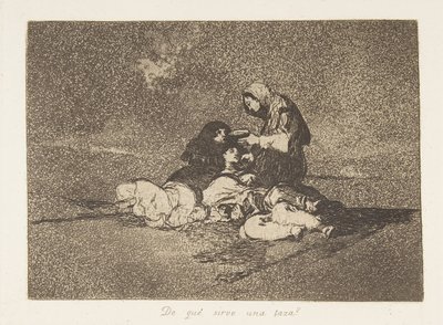 اللوحة 59 من كوارث الحرب Los Desastres de la Guerra: Wh ...، 1811-12 نشرت عام 1863. بواسطة فرانسيسكو دي جويا