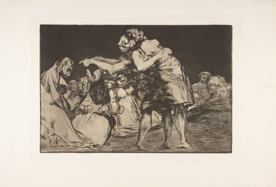 اللوحة السابعة من المتباينات: حماقة مضطربة ، كاليفورنيا. 1816-23 نشر 1864. بواسطة فرانسيسكو دي جويا