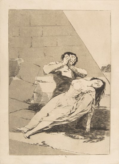 اللوحة 9 من لوس كابريتشوس: تانتالوس تانتالو ، 1799. بواسطة فرانسيسكو دي جويا