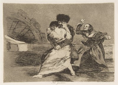 اللوحة 9 من كوارث الحرب Los Desastres de la Guerra: قاموا ... ، 1810 المنشورة عام 1863. بواسطة فرانسيسكو دي جويا