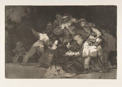 اللوحة 9 من التباينات: حماقة عامة ، كاليفورنيا. 1816-23 نشر 1864. بواسطة فرانسيسكو دي جويا