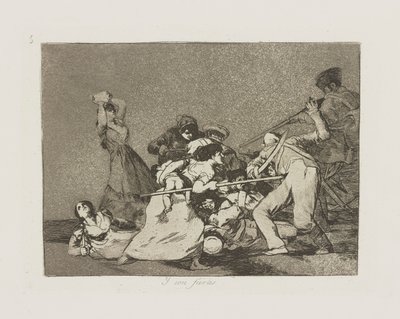 Y ابن فيراس. (وهم مثل الوحوش البرية) ، رر. 5 من سلسلة Los desastres de la guerra (كوارث الحرب) بواسطة فرانسيسكو دي جويا