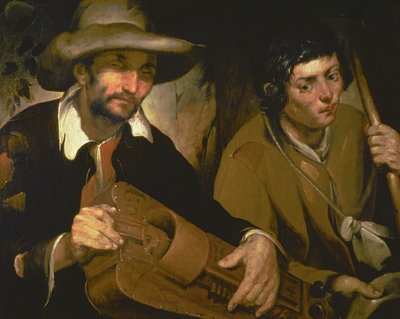 The Blind Hurdy-Gurdy Player ، c.1640 بواسطة فرانسيسكو هيريرا