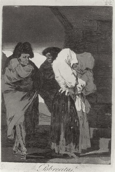 193-0082122 فتيات صغيرات فقيرات! ، اللوحة رقم 22 من "Los caprichos" ، حانة. 1799 (حفر) بواسطة فرانسيسكو خوسيه دي جويا إي لوسينتس