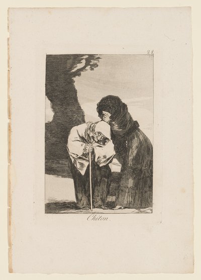 شيتون ، لوحة من "لوس كابريتشوس" ، 1799 بواسطة فرانسيسكو دي جويا