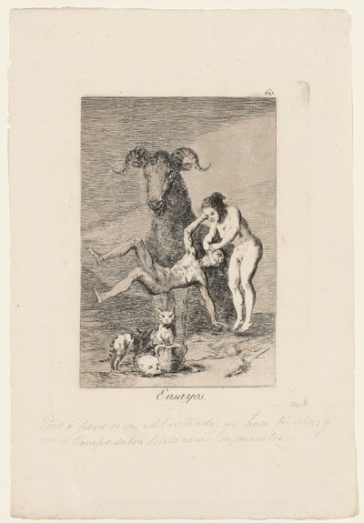 مقالات ، لوحة من "لوس كابريتشوس" ، 1799 بواسطة فرانسيسكو دي جويا