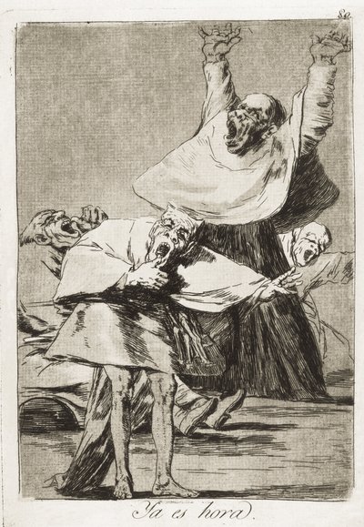 GOYA Y LUCIENTES ، فرانسيسكو دي (1746-1828). انه الوقت. 1797-1799. (21 × 14