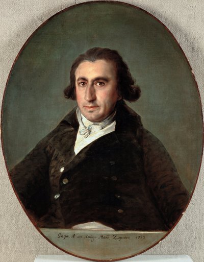 صورة لمارتن زاباتر واي كلافيريا (1747-1803) - لوحة لفرانسيسكو دي جويا (1746-1828) ، زيت على قماش بواسطة فرانسيسكو خوسيه دي جويا إي لوسينتس