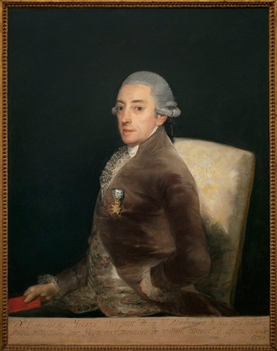 صورة دون برناردو دي إيريارت (1735-1814). لوحة لفرانسيسكو دي جويا (1746-1828) ، زيت على قماش بواسطة فرانسيسكو دي جويا