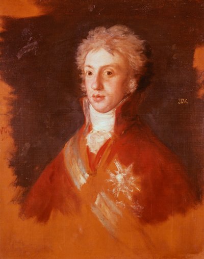 صورة لويجي دي بوربون-بارما ، بقلم فرانسيسكو دي جويا (1746-1828) ، دراسة لعائلة تشارلز الرابع بواسطة فرانسيسكو خوسيه دي جويا إي لوسينتس