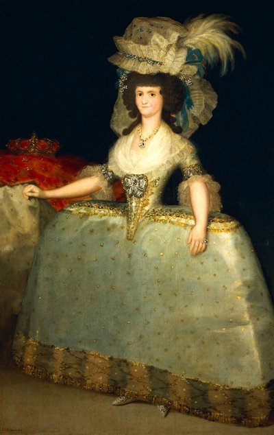 Portrait of Maria Luisa of Parma  بواسطة فرانسيسكو خوسيه دي جويا إي لوسينتس