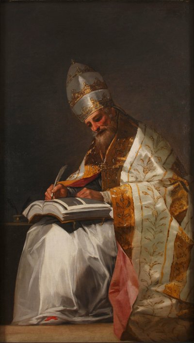 Saint Gregoire I le Grand - Saint Gregory the Great par Goya ، فرانسيسكو ، دي (1746-1828). زيت على قماش ، مقاس: 191.5 × 116 بواسطة فرانسيسكو دي جويا