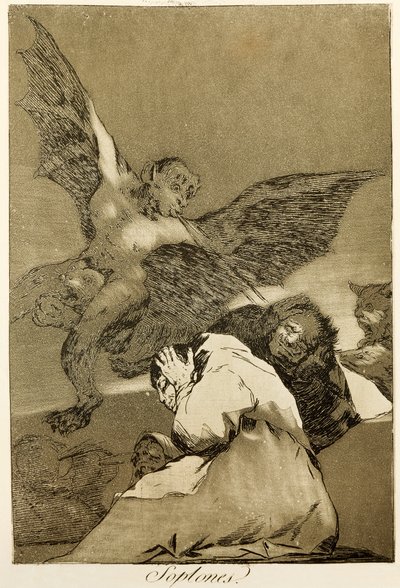Snitches بواسطة فرانسيسكو دي جويا (1746-1828) ، حفر وأكواتينت رقم 48 في سلسلة Capricci (Circaprichos) بواسطة فرانسيسكو خوسيه دي جويا إي لوسينتس