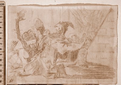 The Disasters of War : Farandole of charlatans (preparatory drawing بواسطة فرانسيسكو دي جويا