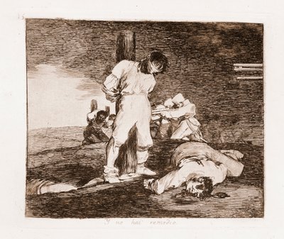 كوارث الحرب: لا أمل (محفور من الرسم التحضيري بواسطة فرانسيسكو دي جويا
